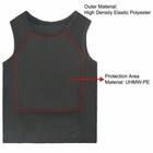 Ultra Thin Bulletproof T-shirt Vest Concealable Body Armor Nij Level Iiia 