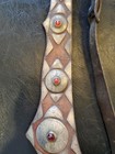Vintage Custom Made Parade Horse Bridle  Sterling Silver W  Faux Gem Stones