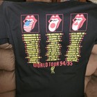 Vtg Rolling Stones Concert T-shirt Voodoo Lounge World Tour 94-95 Brockum L Exc 