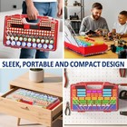 Battery Organizer Storage Holder Box Case With Tester 285 batteries Double-sided