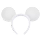 Disney Parks Mickey Mouse Ears White Classic Signature Faux Leather - New