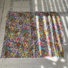 Fat Quarter Plus Easter Cotton Fabric Daffodils Tulips Pink Green Yellow