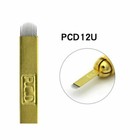 Pcd 12 U Shape Needles Microblading Permanent Makeup Manual Eyebrow Tattoo Blade