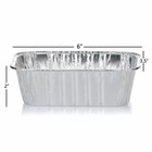 Mini Loaf Baking Pans - Disposable Aluminum Foil 1lb Small Bread   100 Pack 