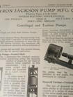 1923 Mining Ad Byron Jackson Pump Co  Centrifugal   Deep Well Turbine Pumps 