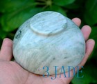Hand Carved Natural Green Yu   Stone Bowl