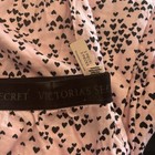 Victoria Secret Pink black Hearts Cotton Tee-jamma Pj Sleep Set Xl Nwt