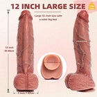 Kwiheido12 Inch Realistic Dual Density Dildo With Strong Suction Cup