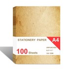 Loose Leaf Paper  Stationery Writing Vintage 100 Sheets  