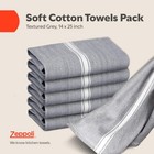 Classic Kitchen Towels - 15 Pack 100  Natural Cotton Towel Set  Reusable Wash   