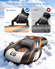 Snow Tube With Towable Leash  Airsfish Inflatable Snow Sled Heavy Duty Cover Wea