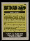1989 Topps Batman Movie Trading Card  98 Sabotage 