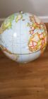 Vintage 1960 s Rand Mcnally 12  Political World Globe Raised Topography With Box
