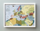 2000 Cia Map Of Europe  North Africa  The Middle East Home School Poster Print
