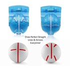 Golf Ball Marker Line Drawing Alignment Tool Kit With Marker Set And Carry Case