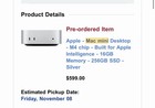 Apple Mac Mini M4 2024 16gb Ram 256gb Ssd