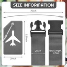 Luggage Straps Silicone Suitcase Tags Set Tsa 8 Pcs
