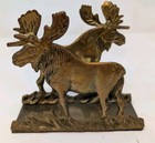 Vintage Loyal Order Of Moose Brass Mail Holder Napkin Holder Membership Award