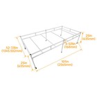 4 x 8  White Rolling Flood Table Tray Stand For Hydroponic Tray Reservoirs