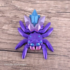 Crystal Spider 3d Printed Articulated Flexi Fidget Toy Gift     2  Long