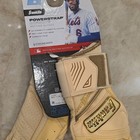 Franklin Powerstrap Infinite Batting Gloves Youth S Beige gold Leather Pair Mlb