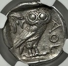 Attica Athens Ar Tetradrachm 440-404 Bc Athena Owl Ngc Ch Xf 4 5 4 5