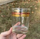 Vintage Culver Mcm Metallic Band Glasses Set Of 3 22k Gold Silver Copper Rocks