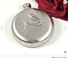 Vintage Bunny Flask Silver Plated Stainless Steel 5 Oz Liquor Flask Gift