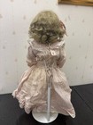 Antique Doll German Simon Halbig Santa 1250 21 In Cotton Print Dress