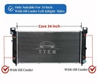34   2370 Radiator Fit Chevy Silverado 1500 2500 Suburban Tahoe 4 8 5 3 6 0l
