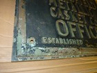 Springfield Metallic Casket Co   Office Plaque  55 Pound Bronze  Est  1884 