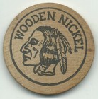 Kisme Temple Brooklyn New York Wooden Nickel 30 Written On It-apr588