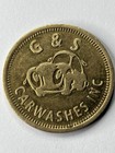 G s Truck Wash Vintage Car Wash Token Defunct  ua1