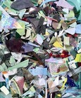 11 Pounds Of Assorted Mosaic Stained Glass Scraps Variety Of Sizes  Colors Types