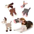 Fun Pet Toy Donkey Shaped Corduroy Chew Toy For Dog Puppy Squeaker Squeaky Plush