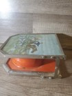 Vintage Metal Travelers Shaving Mirror Mug Set Rare