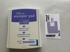 Stampin Up Ink Pad Lovely Lilac 2009 Retired Classic Case As Is Flaw Stain Case