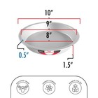 Fat Daddio s Pie-10 Anodized Aluminum Pie Pan  10 X 1 5 10 X Inch  Silver