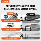 Stainless Steel Food Prep Table  18 X 36 X 34 Inch Commercial Kitchen Worktable