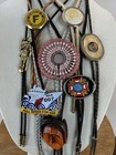 Lot Of 8 Western Vintage Bolo Ties B-stock With Imperfections    