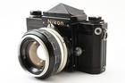  exc 5  Nikon F Eye Level Black 35mm Slr Film Camera 50mm F1 4 Lens From Japan