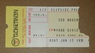 Ted Nugent Rory Gallagher Rare 1976 First Tour Chicago Hammond Ticket Stub Vg  