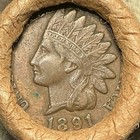 Unsearched Old Estate Wheat Cent Roll Indian Head Vintage Penny Silver Dime  r5