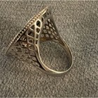925 Sterling Silver Italian 20 Lira Ring Coin Rope Women Genuine Italia Size 11
