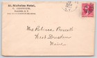 1899 St Nicholas Hotel C  Johnson Walden Ny Advertising Postal Cover