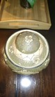 Antique Tobacco   Tea Humidor Rider On Horseback With A Rifle  Jeweled  Nice 