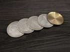 Morgan Dollar Shell And Coin Set  4 Coins  Magic Tricks Coins Vanish Change Prop