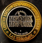 New York Miss Liberty  10 Gaming Casino Token  999 Silver Strike Gem Bu Rare