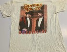 Vintage Brooks   Dunn Borderline Delta 1996 Xl Tour Front Graphic Print Shirt
