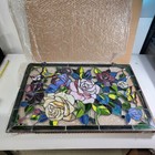 Stained Glass Tiffany Style Victorian Design Hanging Window Panel Suncatcher
